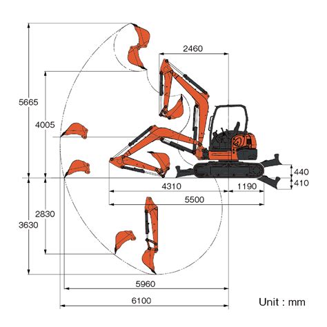 kubota u55 spec sheet